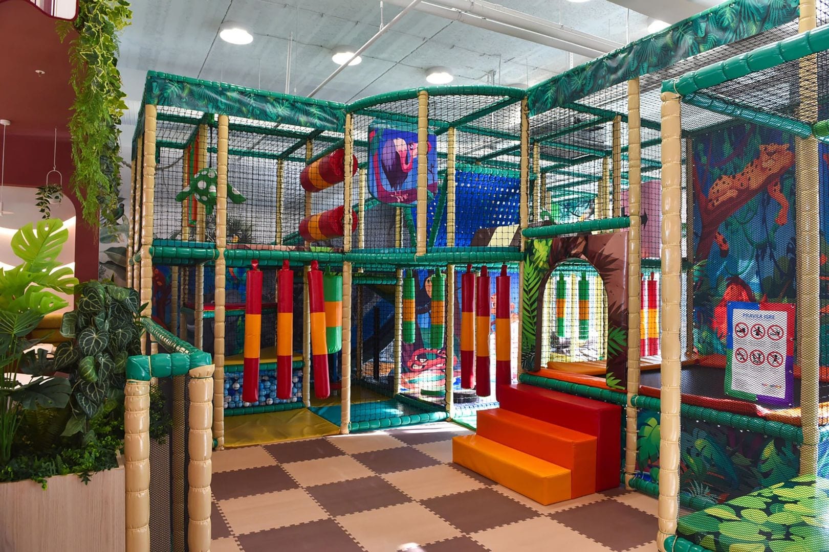 Interior of the Twins Land children’s playroom in Mega Mall, Budva.